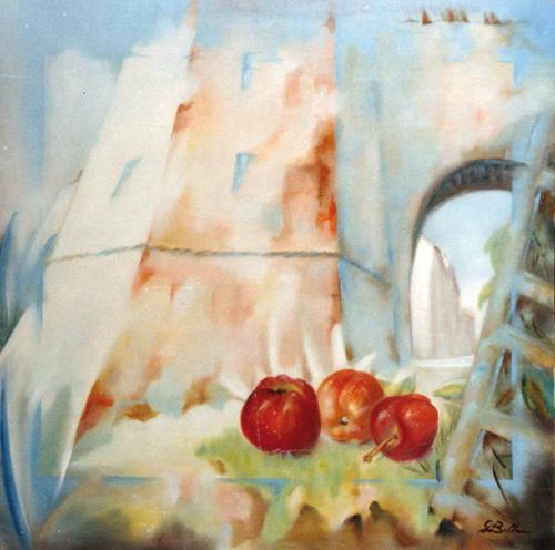 Montebello - Olio su tela 50x50