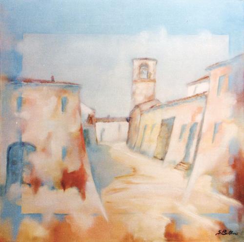 Montebello - Olio su tela 50x50