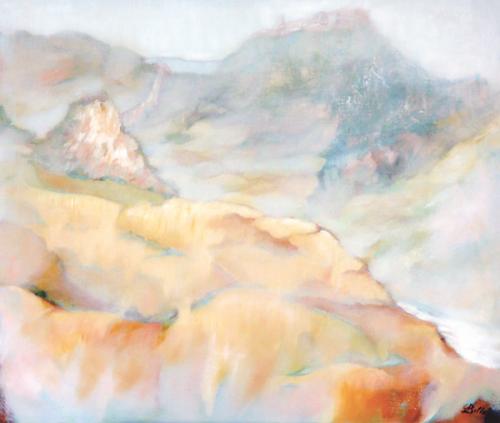 Montebello sul Marecchia - Olio su tela 80x60